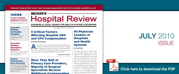 July 2010 Hospital Review Issue