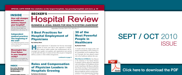 July 2010 Hospital Review Issue