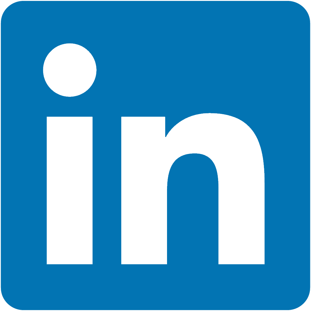 linkedin blue logo icon